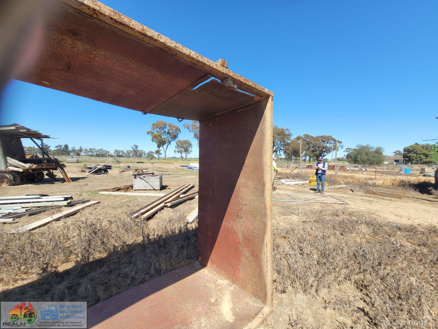 1948 Steel Truck Grain Bin 13ft X 7ft4 Girgarre Vic Realm Group Australia 7509