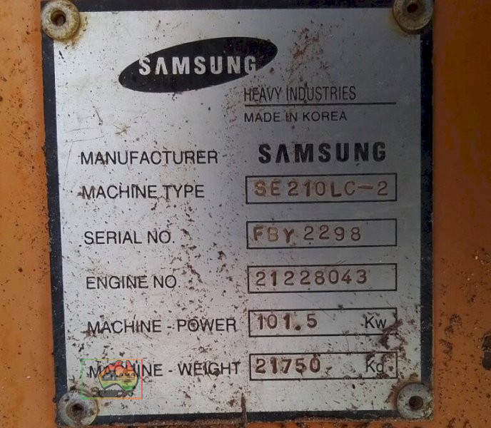 (12769) Samsung SE210LC-2 Excavator - photo 17