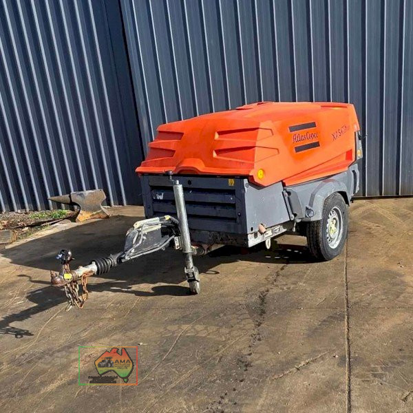 (9820) Atlas Copco XAS 185 Aftercooled Diesel Air Compressor + Blowgun & 20m ¾″ Hose - photo 3